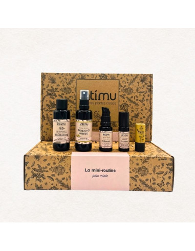 Coffret peau mixte, mini-routine visage